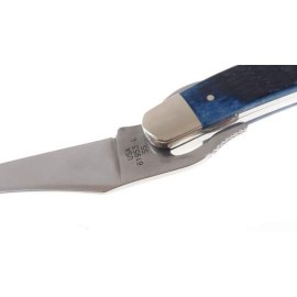 Ca7057 Case Russlock Navaja Azul Hueso Resacado C/seguro