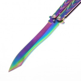 Dksgbs36 Dks Butterfly Rainbow Navaja Balisong C Funda Eco