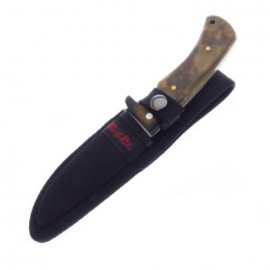 RR844 ROUGH RIDER CUCHILLO DE CACERIA MANGO MADERA CON FUNDA