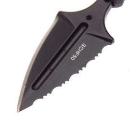 Schf50 Schrade Push Dagger Mini Cuchillo Daga Doble Filo Fda