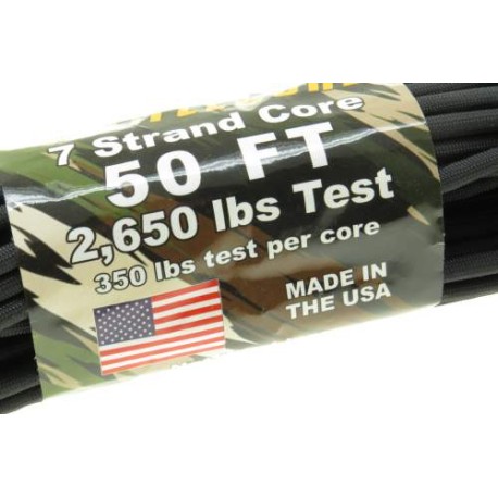 Rg1123 Arm Battlecord 2,650 Lb Negro Parachute Cord Paracord