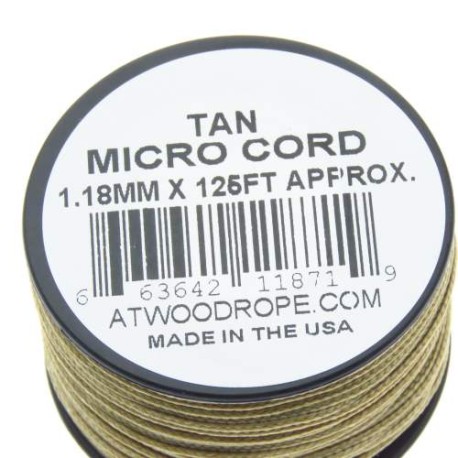 Rg1276 Rollo Parachute Cord Paracord Micro Cord Tan