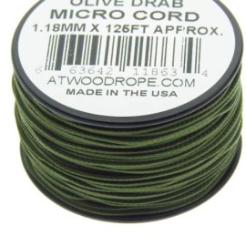 Rg1280 Rollo Parachute Cord Paracord Micro Cord Olivo