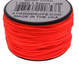 Rg1283 Rollo Parachute Cord Paracord Micro Cord Naranja Neon