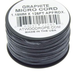 Rg1289 Rollo Parachute Cord Paracord Micro Cord Grafito