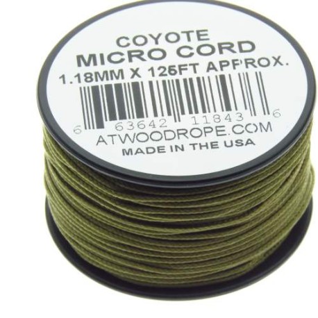 Rg1290 Rollo Parachute Cord Paracord Micro Cord Coyote