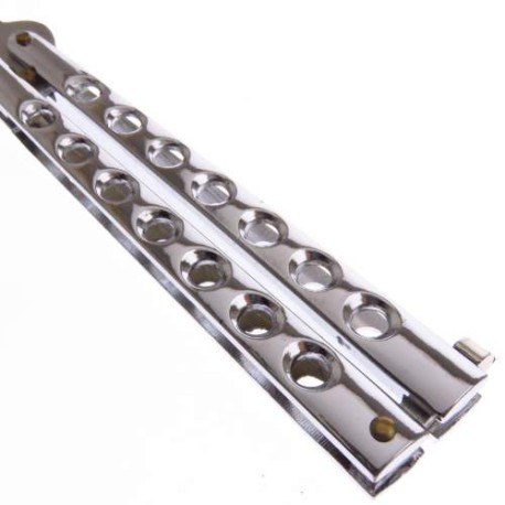 Bfs531 Best Flick Butterfly Plata Navaja Balisong Economica