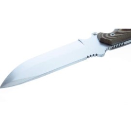 Cu155x Cudeman Entresierras Cuchillo De Supervivencia M Cafe