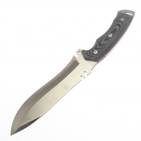 CU299B CUDEMAN BOINA VERDE CUCHILLO FILO PLANO CON FUNDA