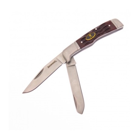 Br0012 Browning Navaja Trapper Venture Hueso Cafe