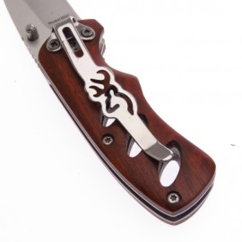 Br0097 Browning Navaja Compact Cocobolo F Liso Con Clip