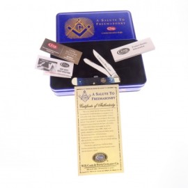 CA1058 CASE TRAPPER CONMEMORATIVA MASONICA HUESO 2 HOAJS