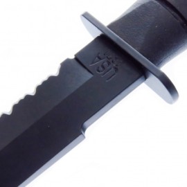 KA1271 KABAR CUCHILLO BLACK FIGTHER FILO COMBO CON FUNDA