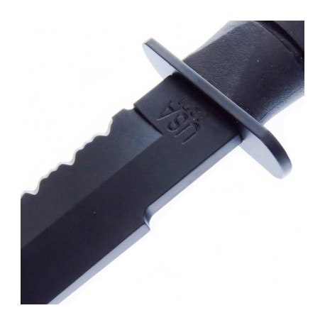 KA1271 KABAR CUCHILLO BLACK FIGTHER FILO COMBO CON FUNDA